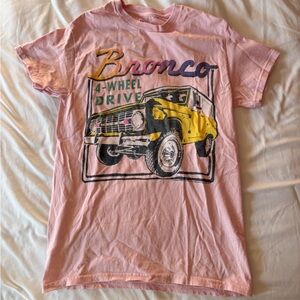 Altar’d State Pink Bronco Graphic T-Shirt Size XS